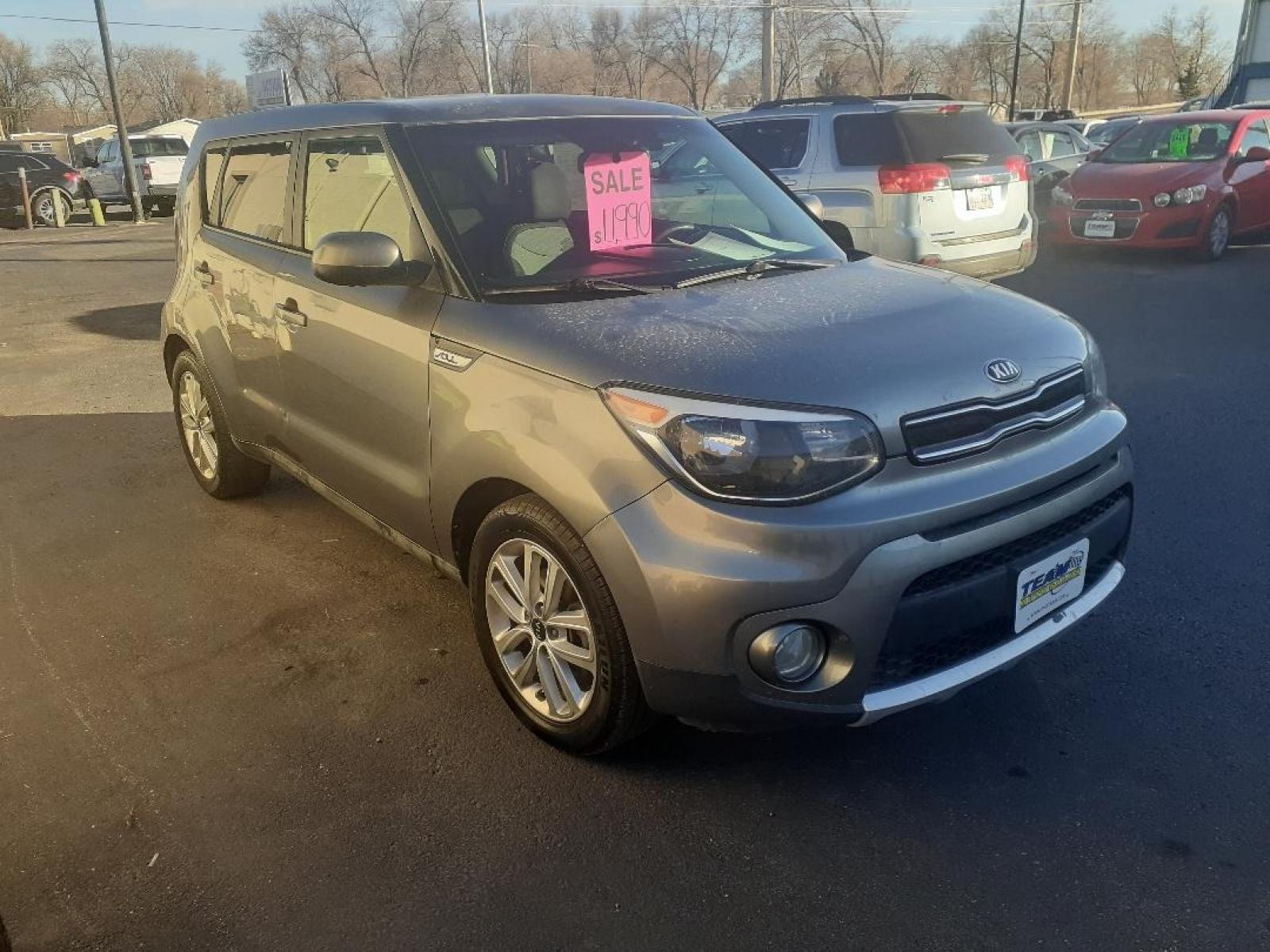 2018 Kia Soul + (KNDJP3A55J7) with an 2.0L L4 DOHC 16V engine, 6A transmission, located at 2015 Cambell Street, Rapid City, SD, 57701, (605) 342-8326, 44.066433, -103.191772 - CARFAX AVAILABLE - Photo #1